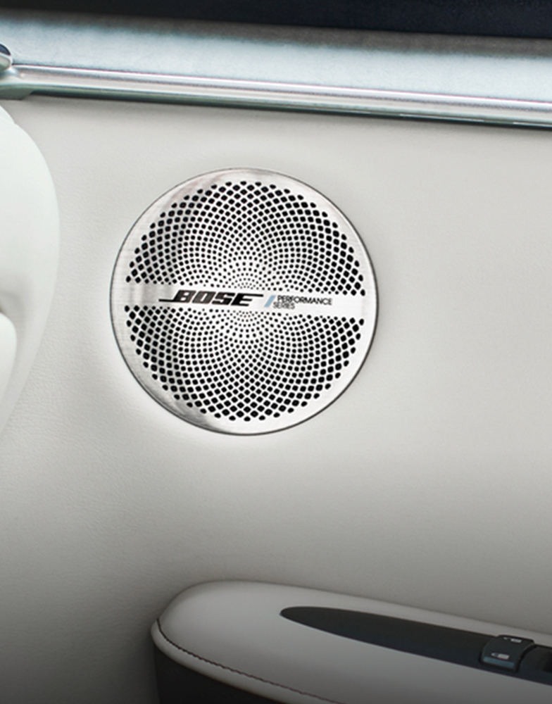 2022 INFINITI QX50 SUV immersive Bose speakers.